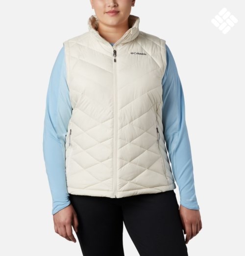 Women's Columbia Heavenly Vest Cream | Plus Size CA-B5641